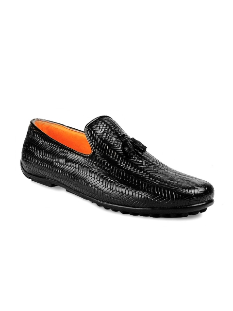 

bacca bucci Men Black Woven Casual Shoes