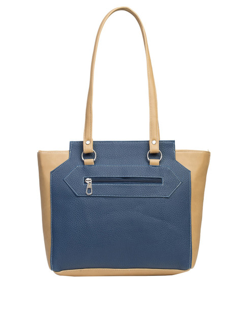 

Fostelo Blue & Beige Colourblocked Shoulder Bag