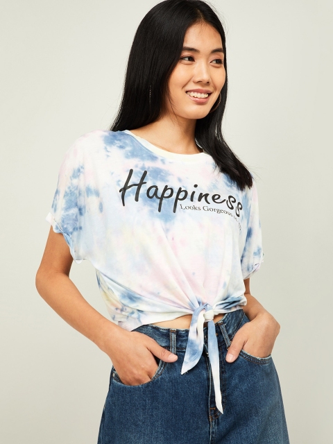

Ginger by Lifestyle Women White Printed Top