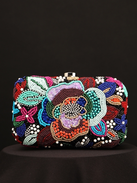 

STREET 9 Multicoloured Embellished Clutch, Multi