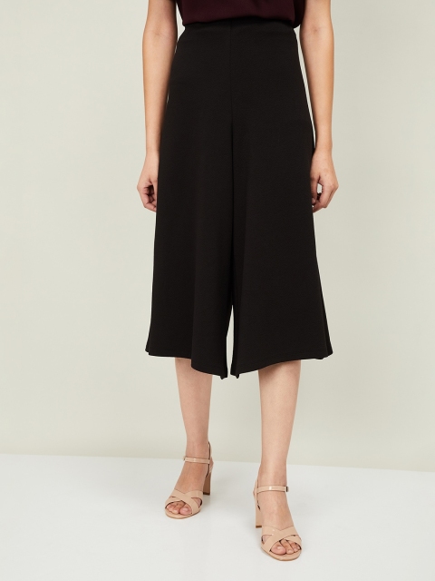 

CODE by Lifestyle Women Black Regular Fit Solid Culottes