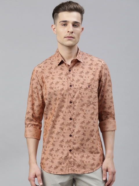 

Louis Philippe Sport Men Navy Brown Regular Fit Printed Casual Shirt