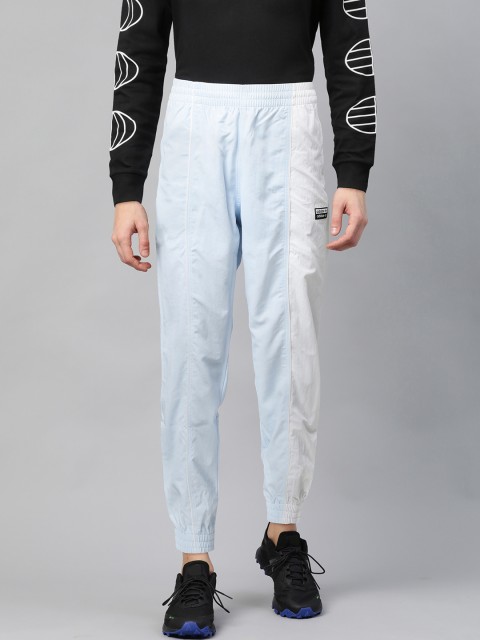 

ADIDAS Originals Men Blue & White Colourblocked R.Y.V. Track Pants