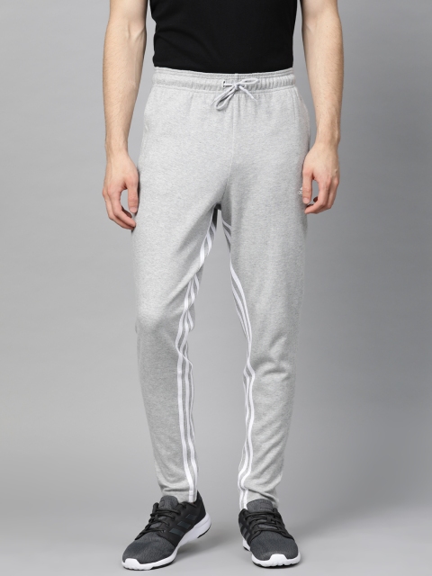 

ADIDAS Men Grey Melange Solid Must Haves 3-Stripes Track Pants