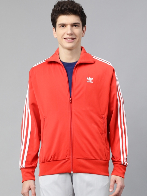 

ADIDAS Originals Men Coral Red Solid Firebird Track Jacket