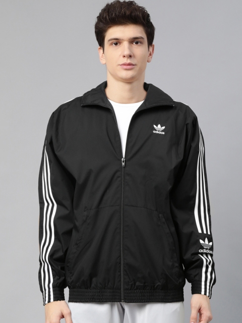 

ADIDAS Originals Black Solid Ripstop Track Jacket