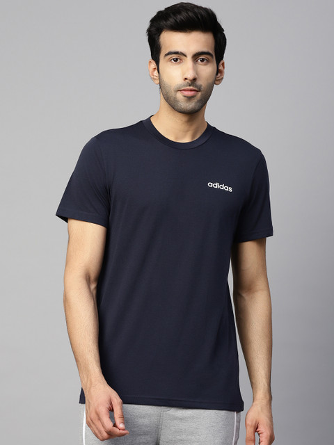 

ADIDAS Men Navy Blue Solid Designed 2 Move Feel Ready Training T-shirt