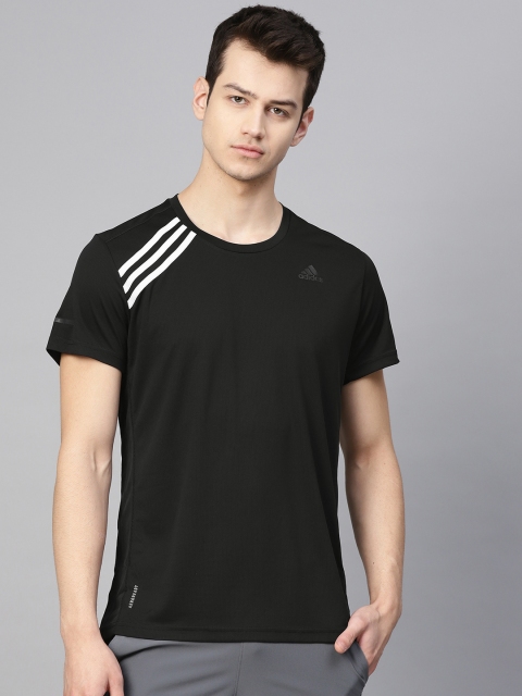 

ADIDAS Men Black Solid Running Own The Run T-Shirt