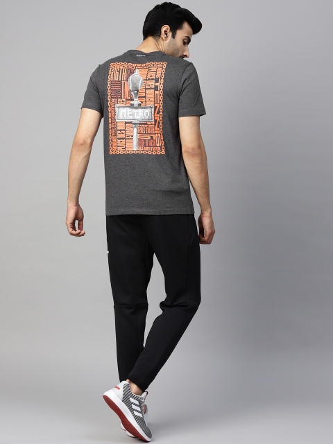 

ADIDAS Men Charcoal Grey Paris Graphic Printed Back Tennis T-shirt