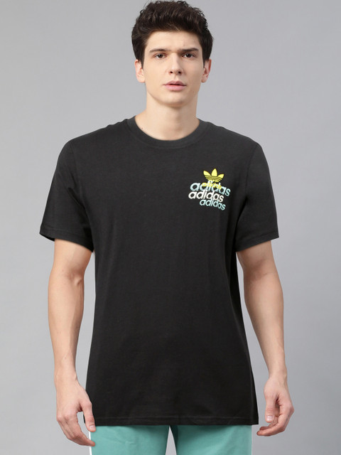 

ADIDAS Originals Men Black Shattered Embroidered T-shirt