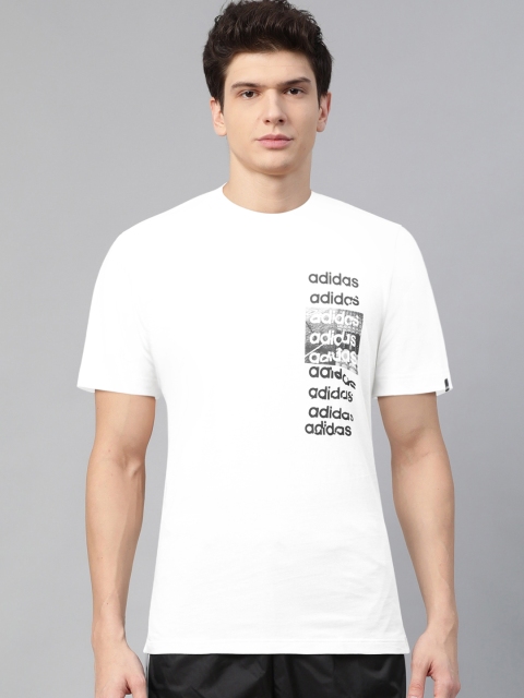 

ADIDAS Men White Printed 3X3 T-shirt