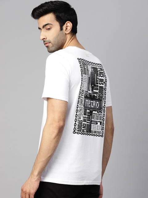 

ADIDAS Men White & Black Printed Back Paris Graphic Tennis T-shirt