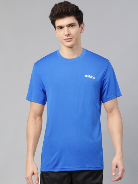 

ADIDAS Men Blue Solid Designed 2 Move Plain Training T-shirt