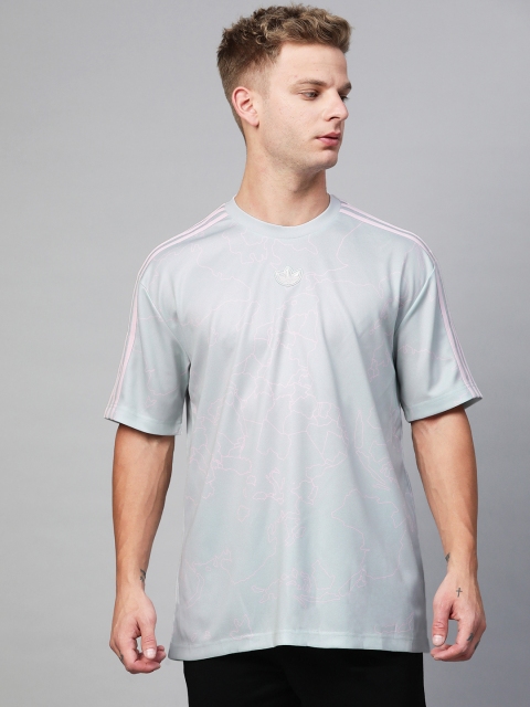 

ADIDAS Originals Men Grey Solid Trefoil World Jersey