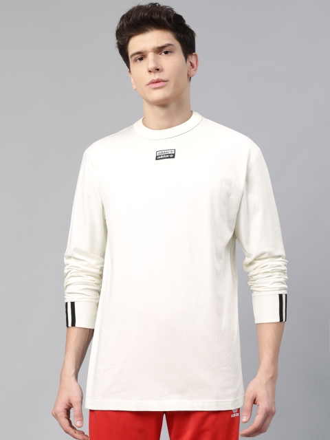 

ADIDAS Originals Men Off-White Solid R.Y.V. T-shirt