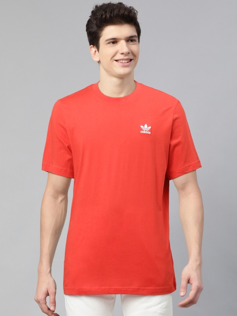 

ADIDAS Originals Men Red Solid Trefoil Essentials T-shirt