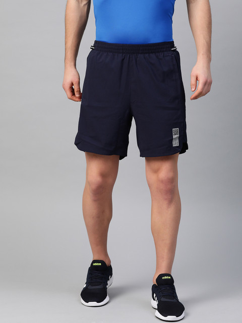 

ADIDAS Men Navy Blue Solid Saturday Running Shorts
