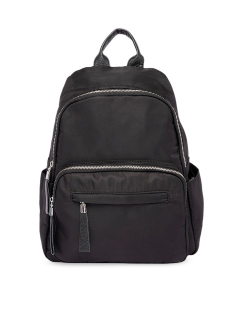 

Satchel Bags Women Black Solid Backpack