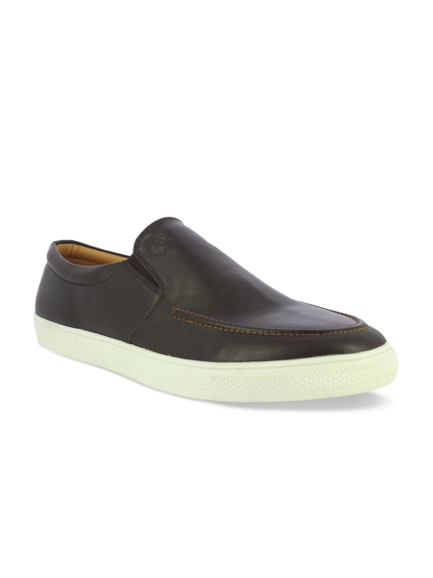 

Alberto Torresi Men Brown Slip-On Sneakers