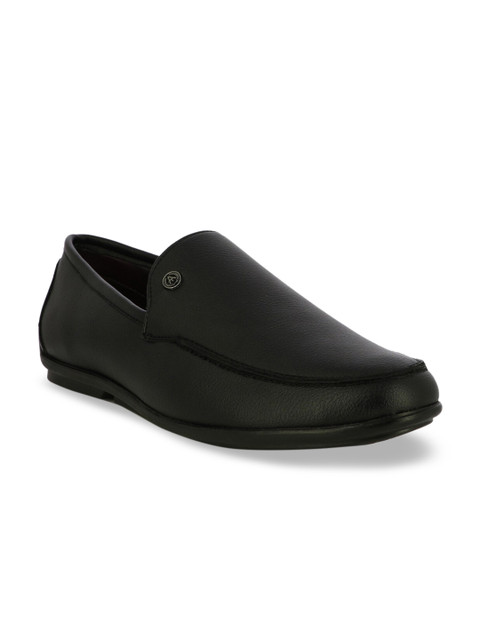 

Alberto Torresi Men Black Synthetic Leather Driving Shoes