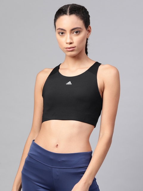 

ADIDAS Women Black Solid Ultimate Alpha Training Bra FL2383