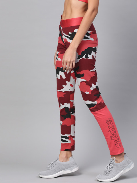 

ADIDAS Women Red & Grey Fast & Confident Camouflage Print Tights