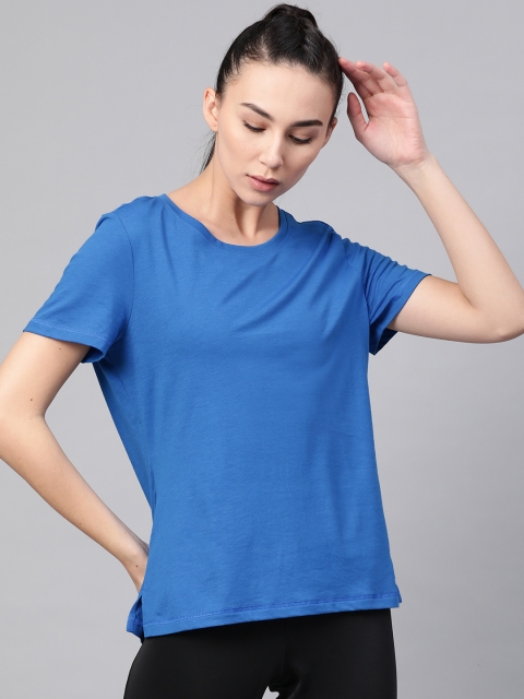 

ADIDAS Women Blue Solid Prime Training T-shirt