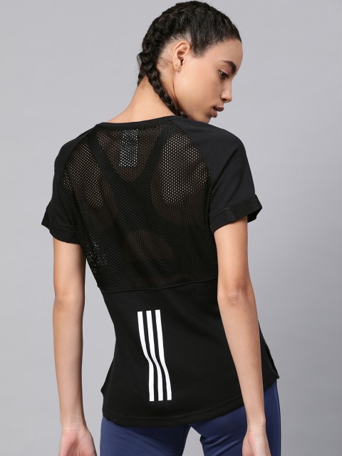 

ADIDAS Women Black Solid Fast & Confident Cool T-shirt