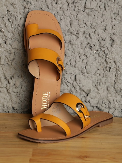 

Mode by Red Tape Women Tan Brown Solid Open Toe Flats