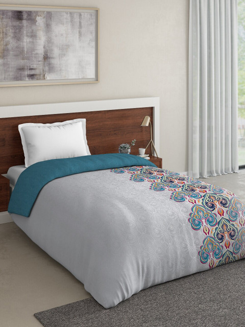 

DDecor Grey Ethnic Motifs Mild Winter 150 GSM Single Bed Comforter