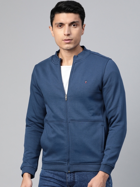 

Louis Philippe Sport Men Navy Blue Solid Sweatshirt