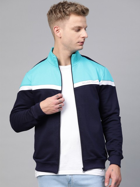 

Allen Solly Sport Men Blue Colourblocked Sweatshirt