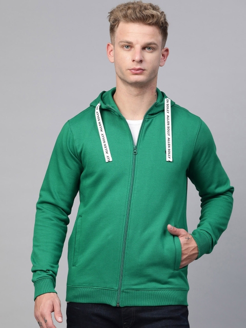 

Allen Solly Sport Men Green Solid Hooded Sweatshirt