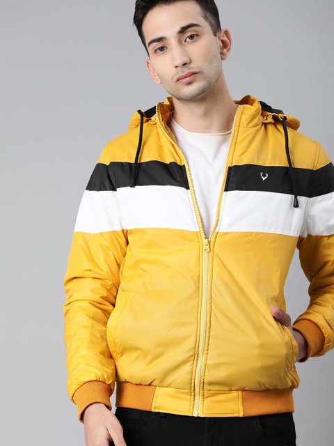 

Allen Solly Sport Men Yellow Colourblocked Bomber