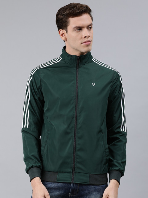 

Allen Solly Sport Men Green Solid Bomber