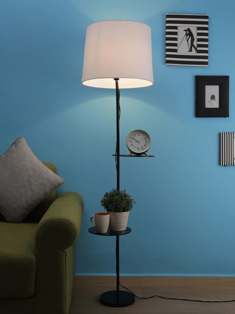 

SANDED EDGE White Solid Traditional Shelf Lamp