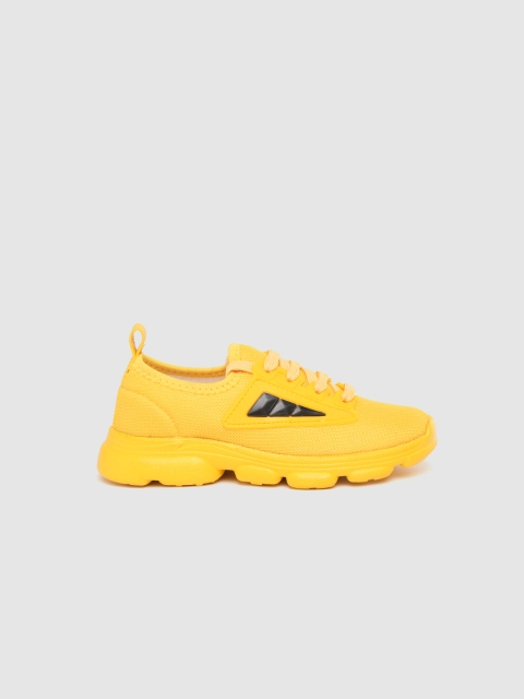 

YK Boys Mustard Yellow Woven Design Sneakers