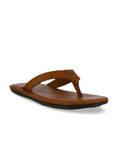 

Alberto Torresi Men Tan Brown Solid Thong Flip-Flops