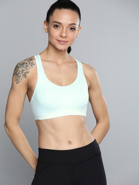 

Mast & Harbour Blue Solid Non-Wired Non Padded Workout Bra 033A1