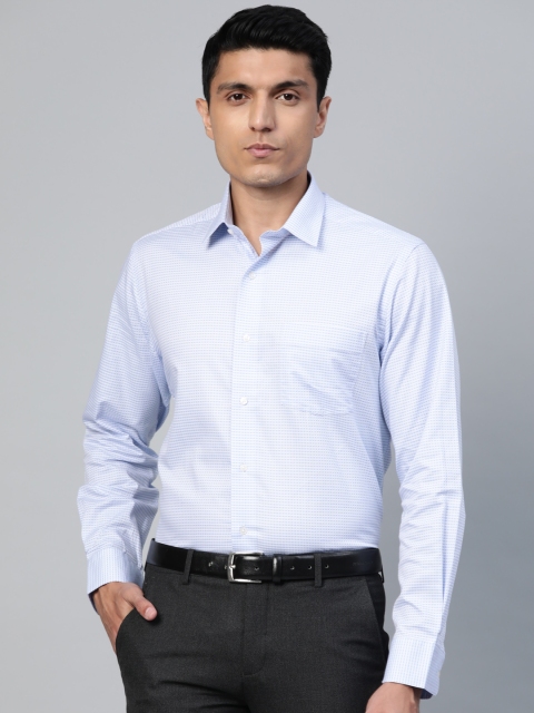 

Arrow Men Blue Regular Fit Checked Formal Shirt