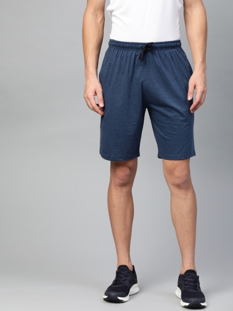 

Chkokko Men Blue Solid Regular Fit Sports Shorts