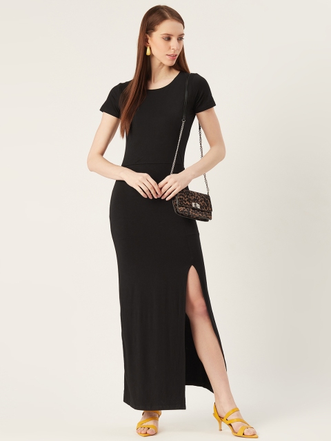 

VERONIQUE Women Black Solid Maxi Dress