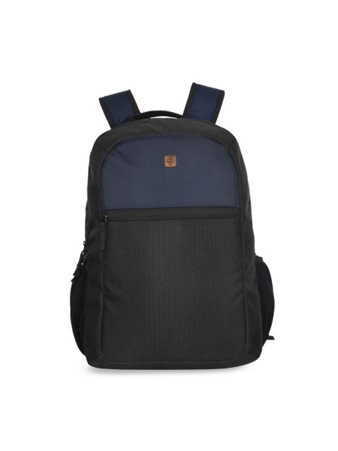 

Zwart Unisex Black & Blue Solid Backpack