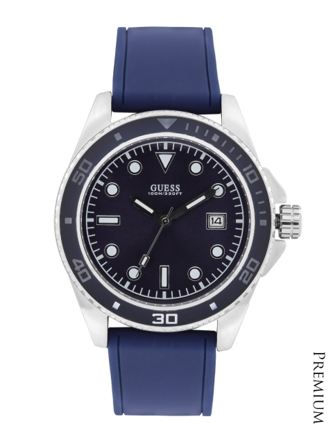 

GUESS Men Navy Dial Watch W0611G1, Navy blue