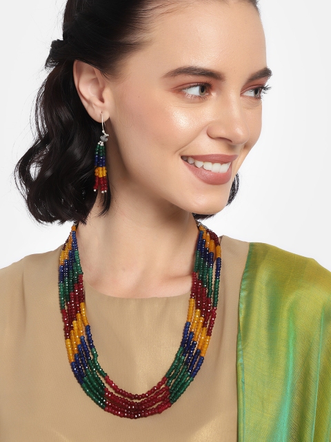 

Laida Women Multicolored Beaded Jewellery Set, Multi