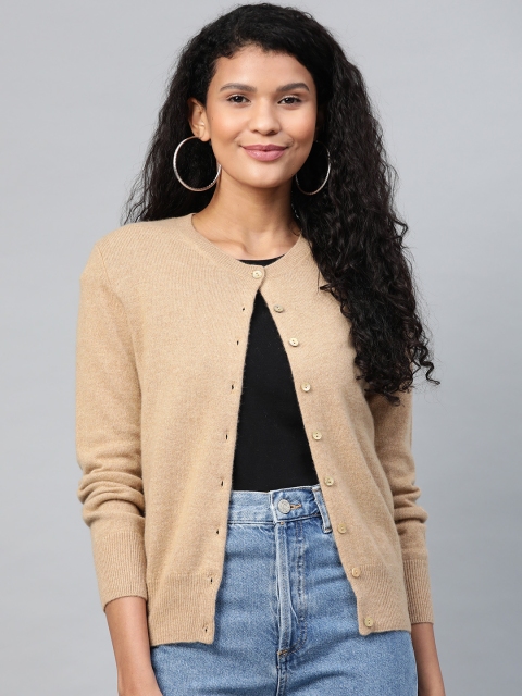 

Marks & Spencer Women Beige Solid Cardigan