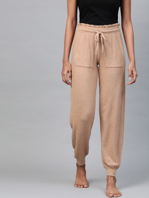 

Marks & Spencer Women Beige Solid Lounge Joggers