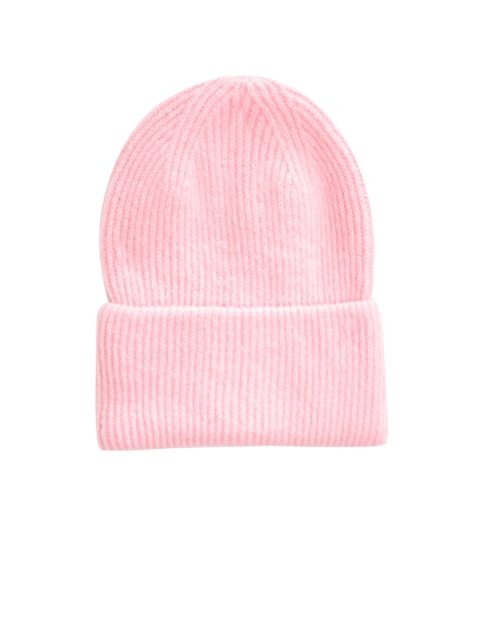 

Marks & Spencer Women Pink Ribbed Beanie