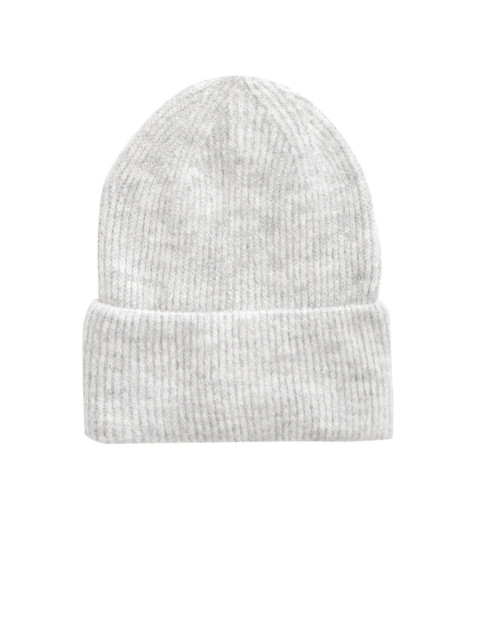 

Marks & Spencer Women Grey Melange Ribbed Beanie