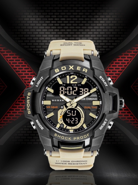 

BOXER Men Black Analogue and Digital Watch BG00182